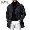 Men's Button-Front Collared Coat