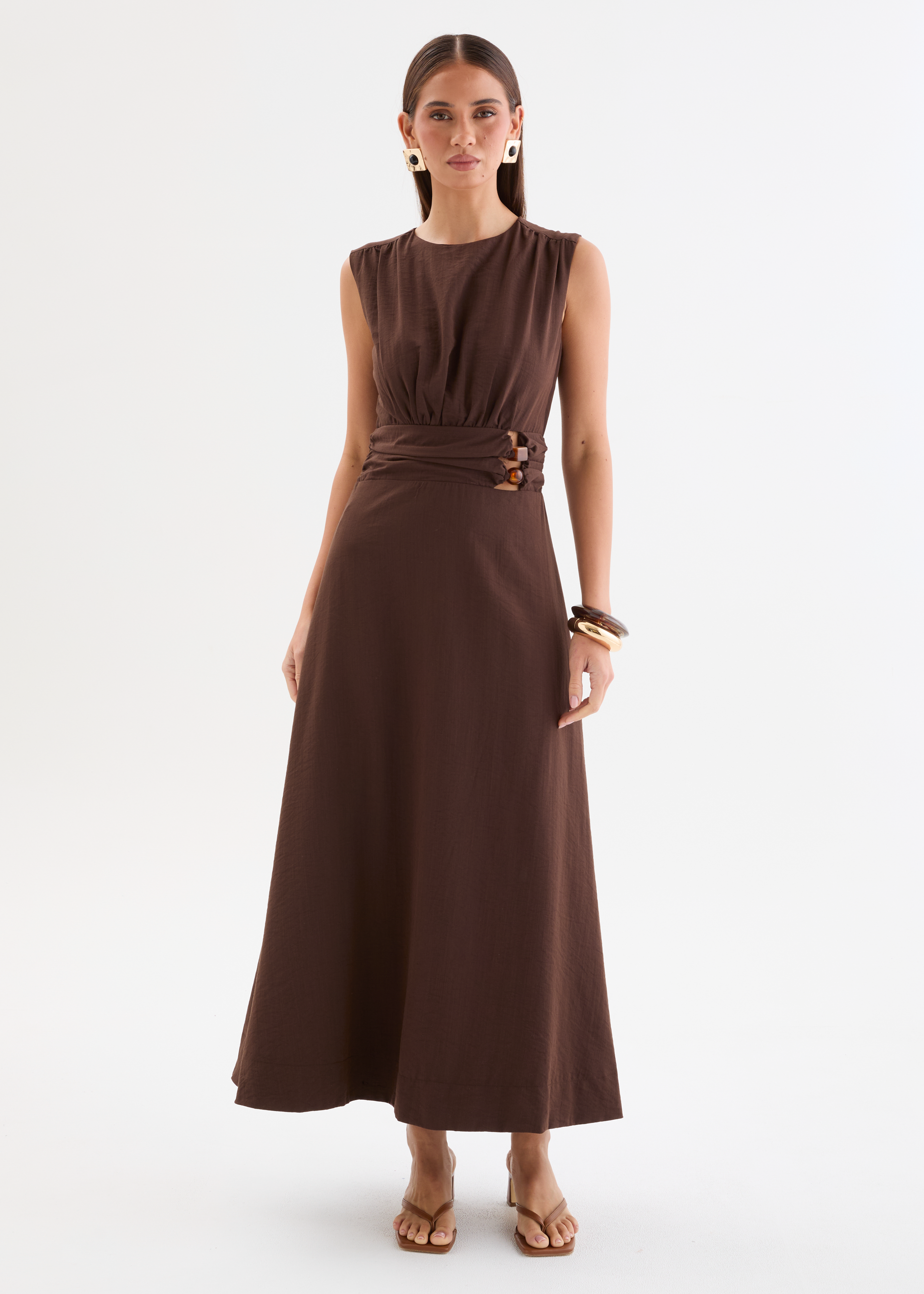 Martha Maxi Dress - Chocolate