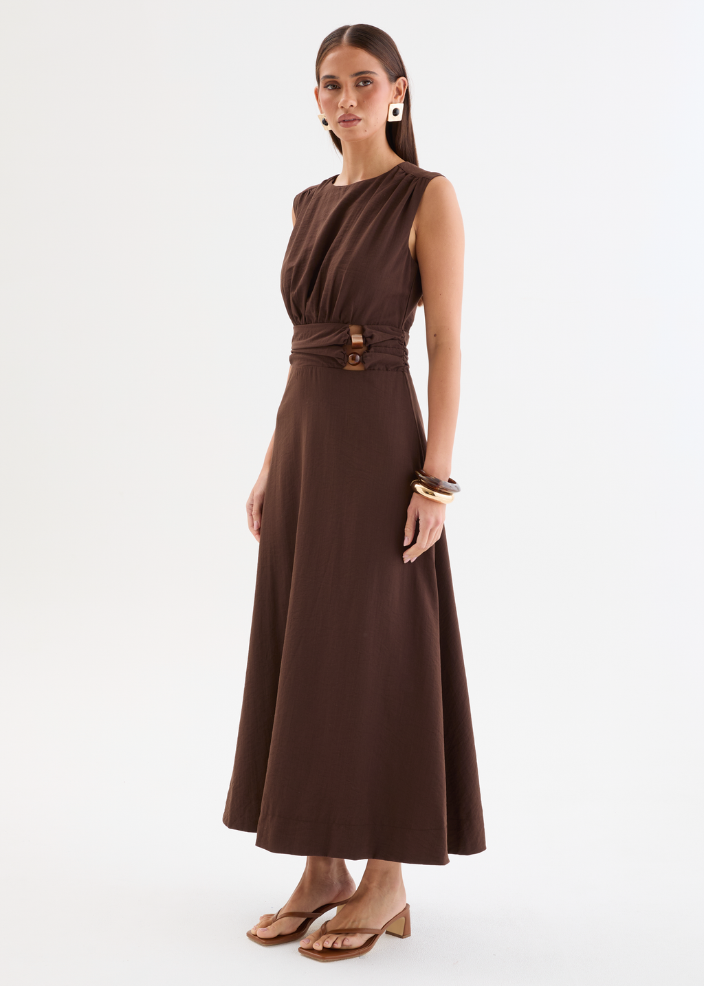 Martha Maxi Dress - Chocolate