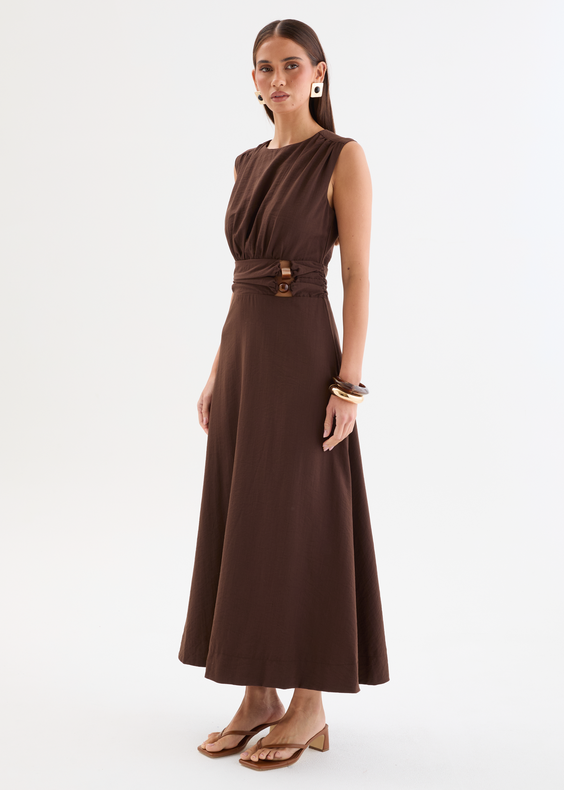 Martha Maxi Dress - Chocolate