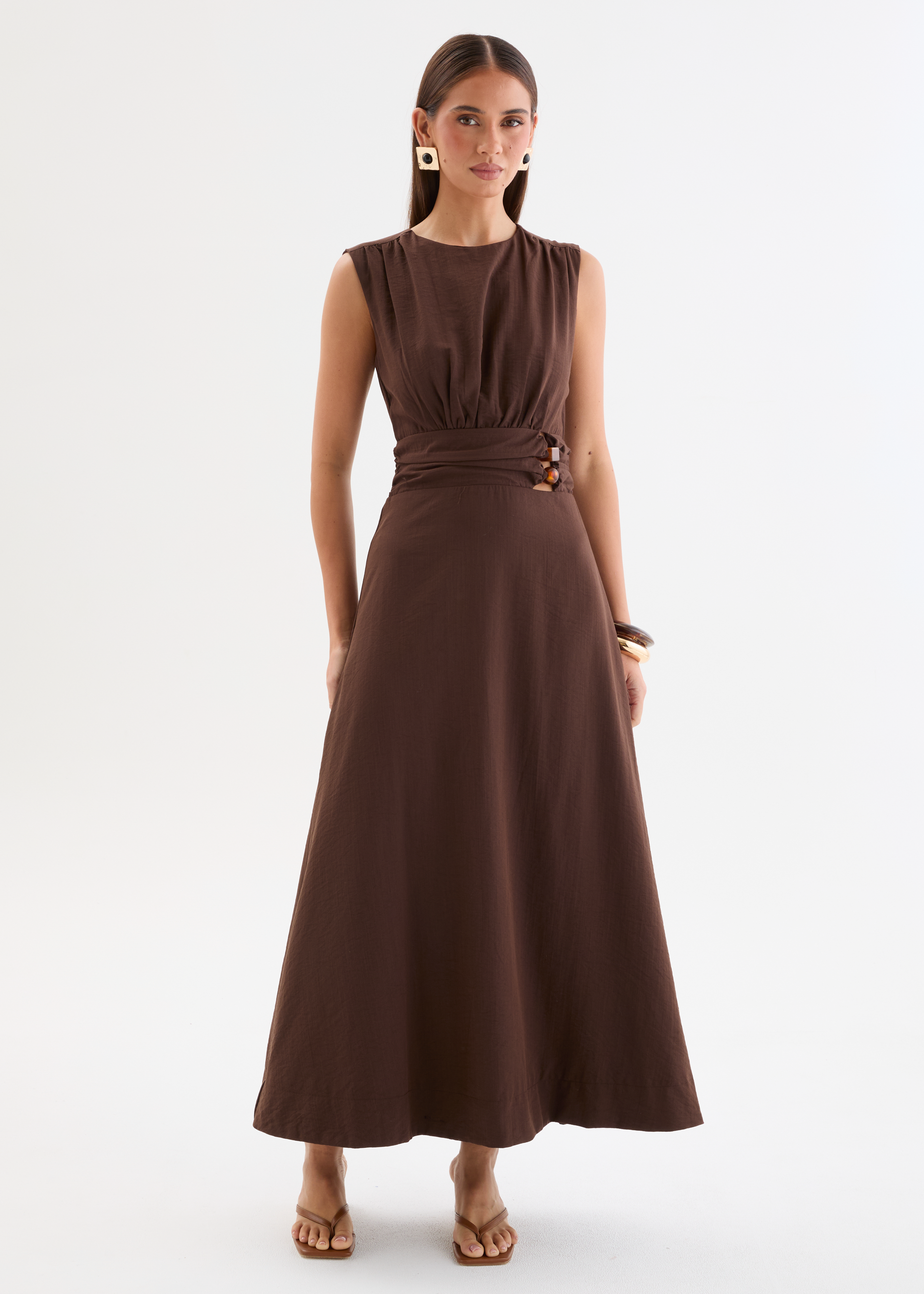 Martha Maxi Dress - Chocolate