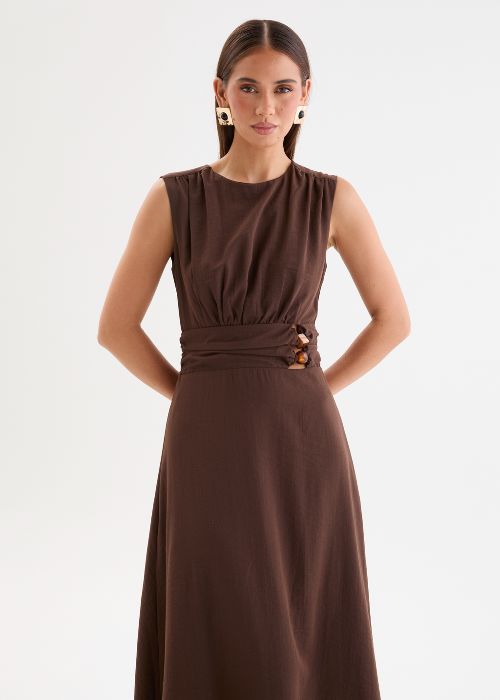 Martha Maxi Dress - Chocolate