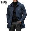 Men's Button-Front Collared Coat